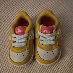 Nike Air Force One Ochre Mushroom Baby/Toddler Size 4c EUC